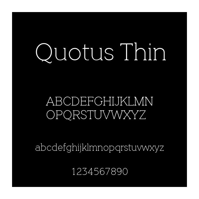 Quotus Thin