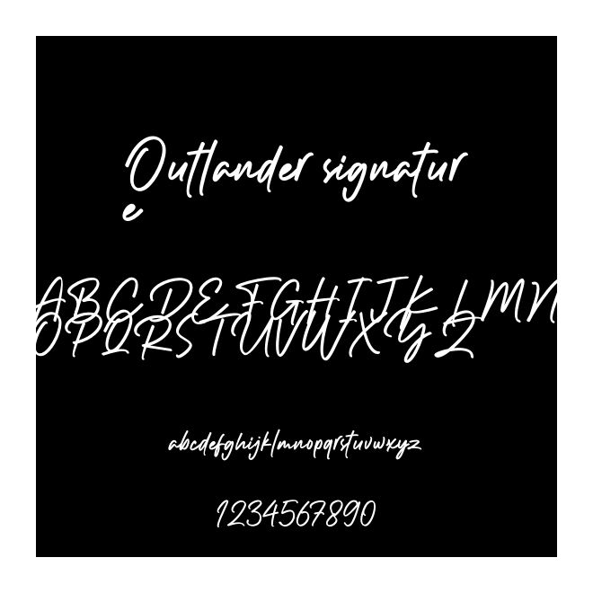 Outlander signature