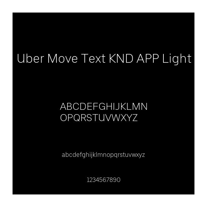 Uber Move Text KND APP Light