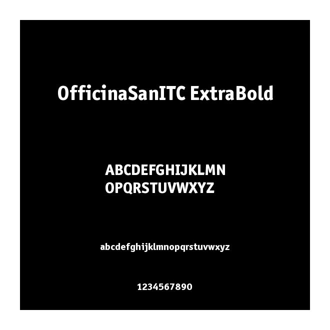 OfficinaSanITC ExtraBold
