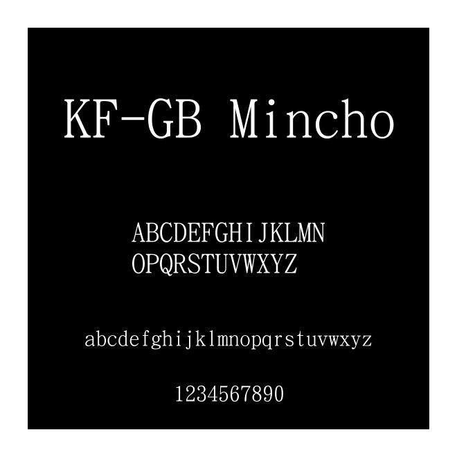 KF-GB Mincho