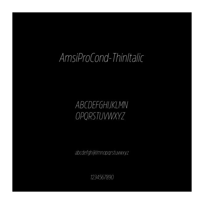 AmsiProCond-ThinItalic