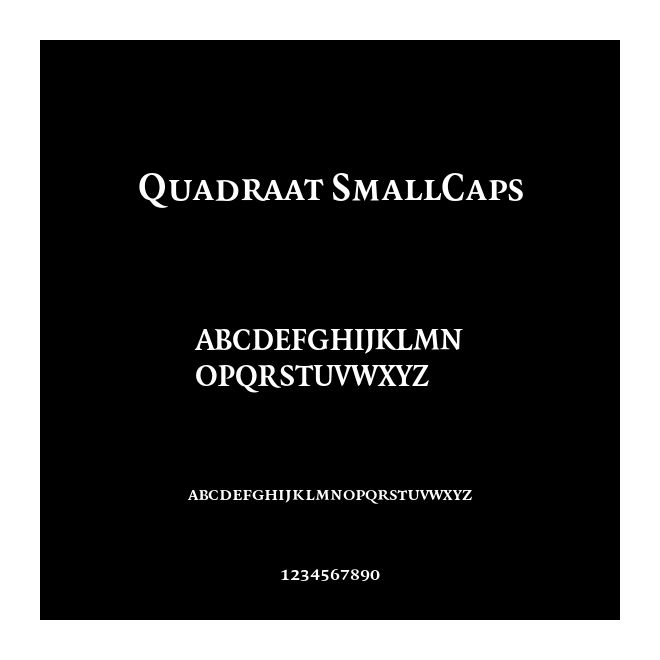 Quadraat SmallCaps