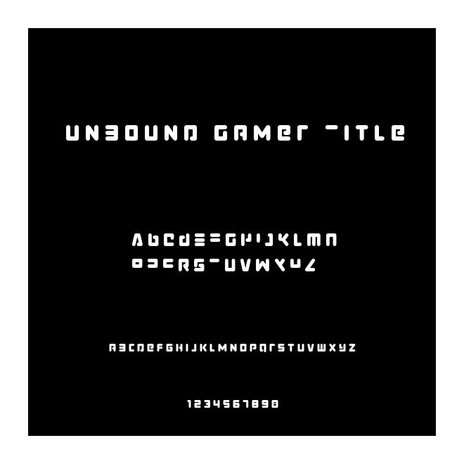 Unbound Gamer Title