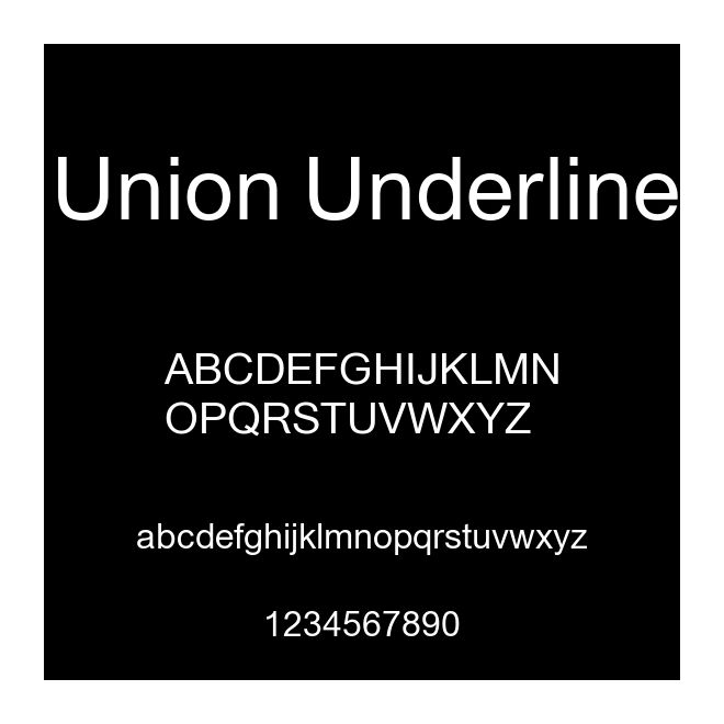 Union Underline