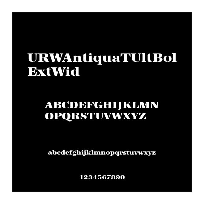 URWAntiquaTUltBolExtWid