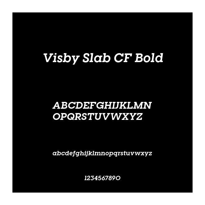 Visby Slab CF Bold