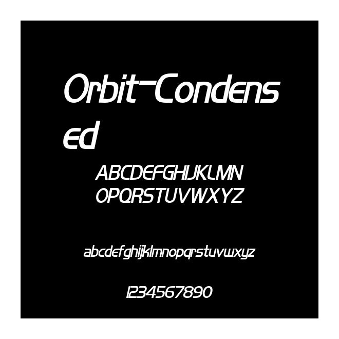 Orbit-Condensed