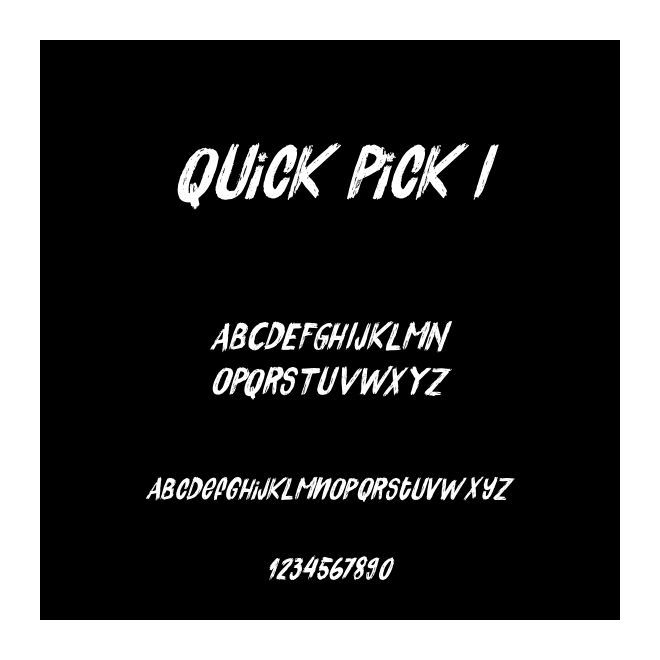 Quick Pick I