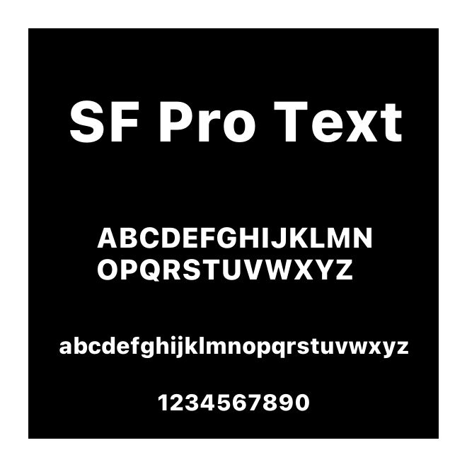 SF Pro Text