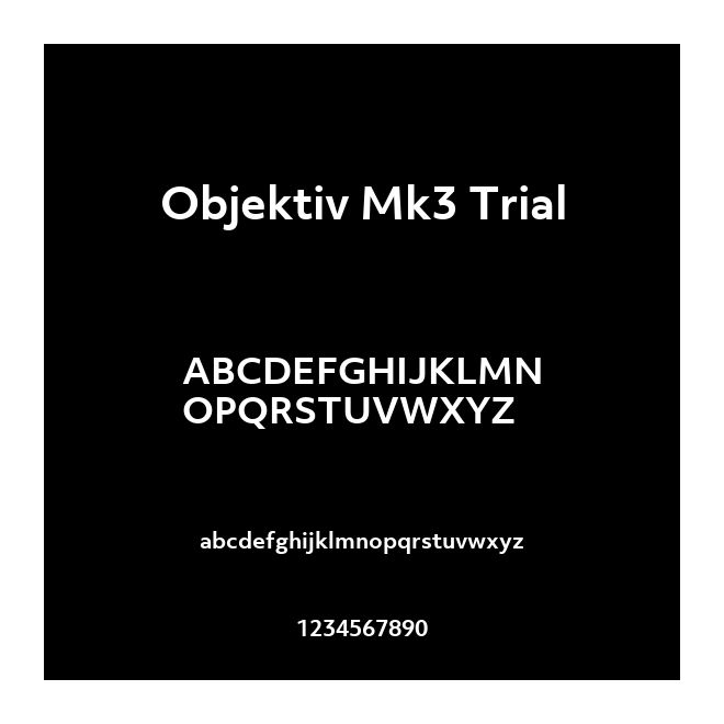 Objektiv Mk3 Trial