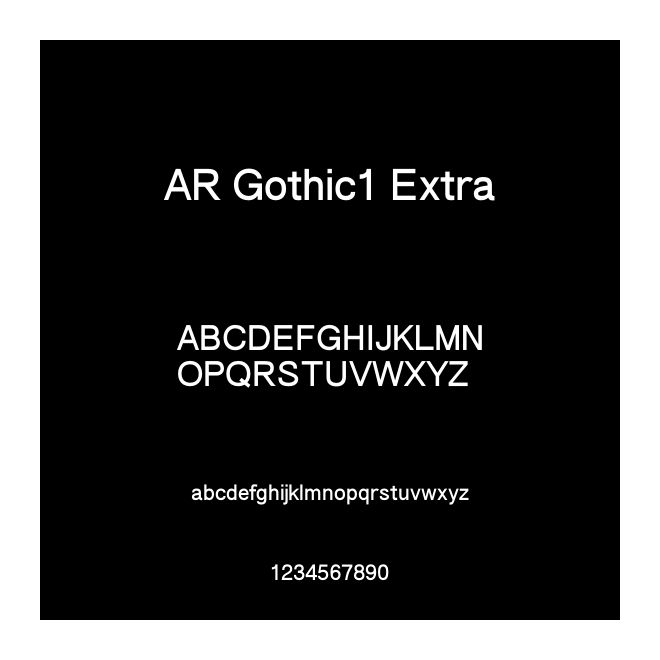 AR Gothic1 Extra