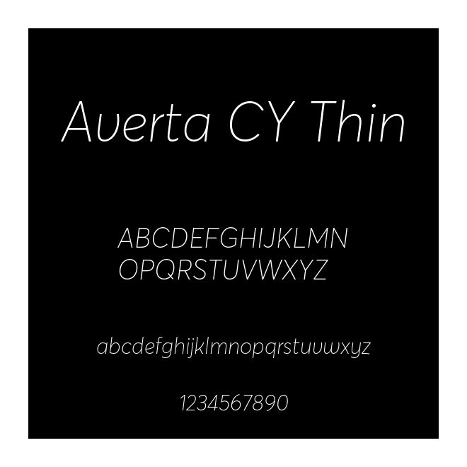 Averta CY Thin