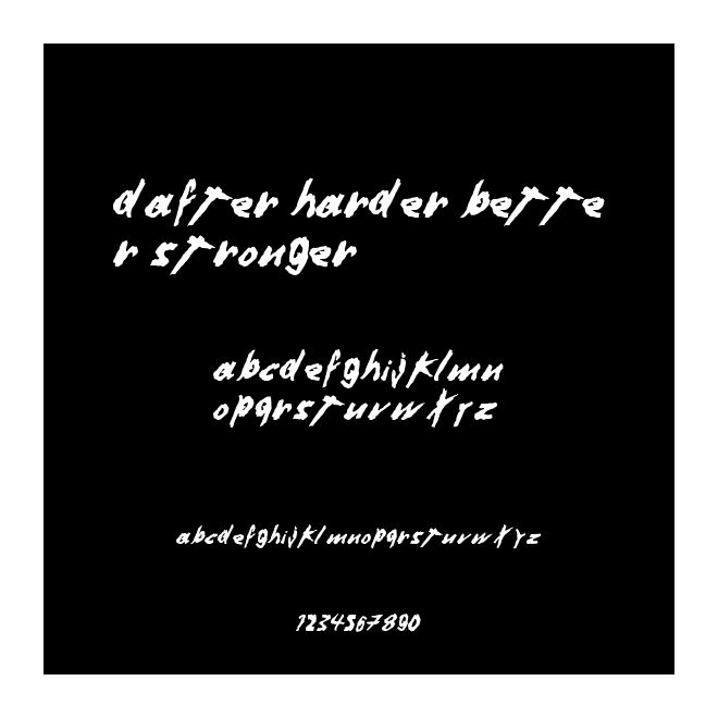 Dafter Harder Better Stronger ?