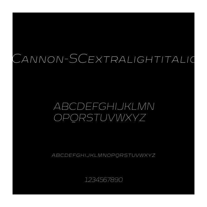 Cannon-SCextralightitalic