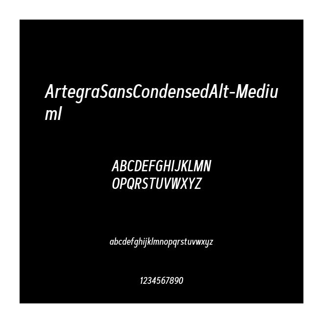 ArtegraSansCondensedAlt-MediumI