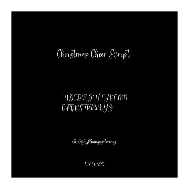 Christmas Cheer Script