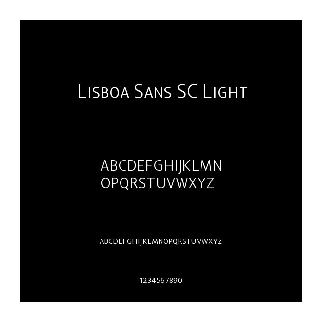 Lisboa Sans SC Light
