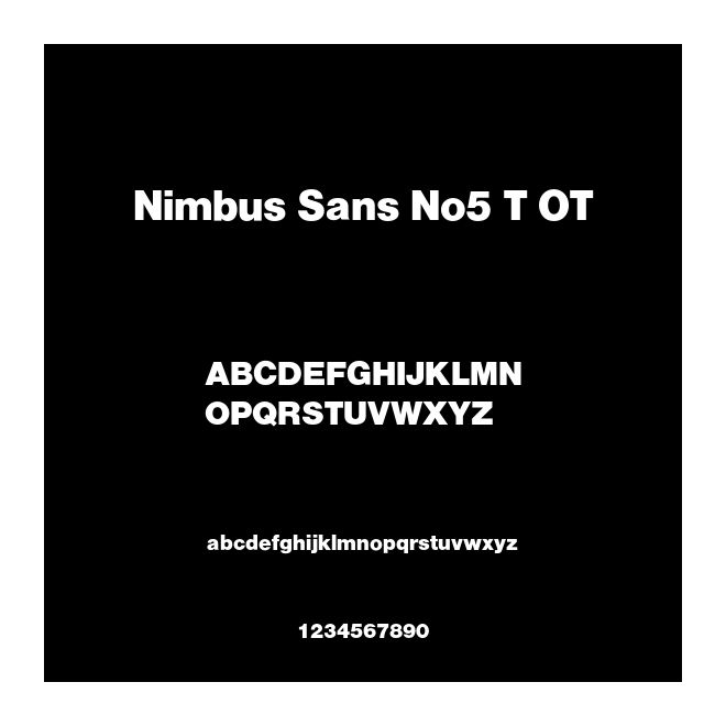Nimbus Sans No5 T OT