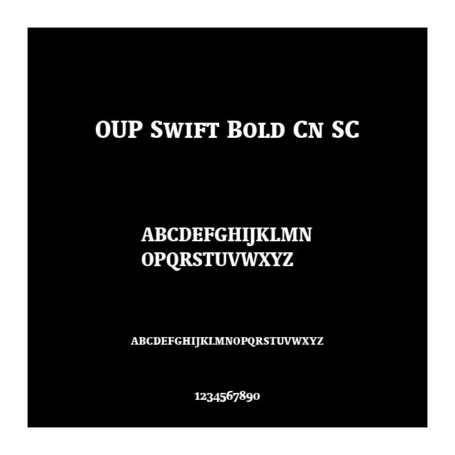 OUP Swift Bold Cn SC