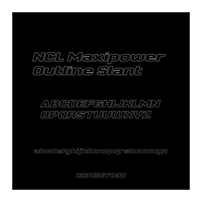 NCL Maxipower Outline Slant