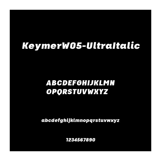 KeymerW05-UltraItalic