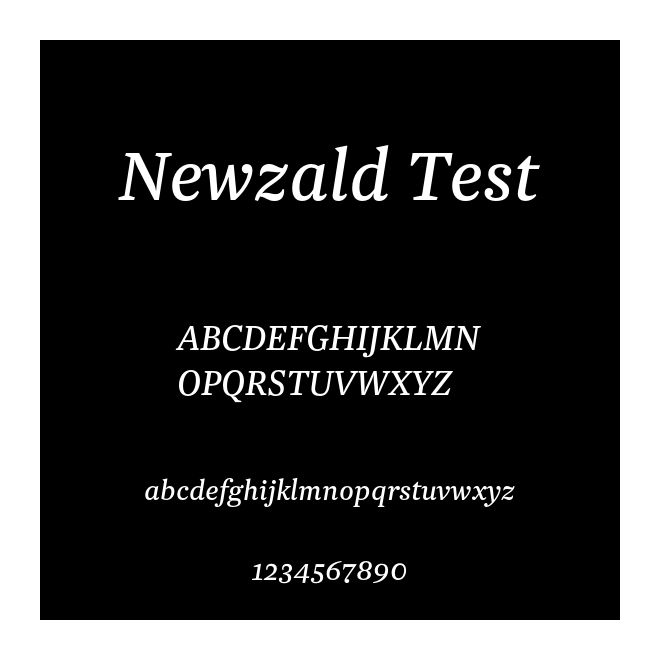 Newzald Test