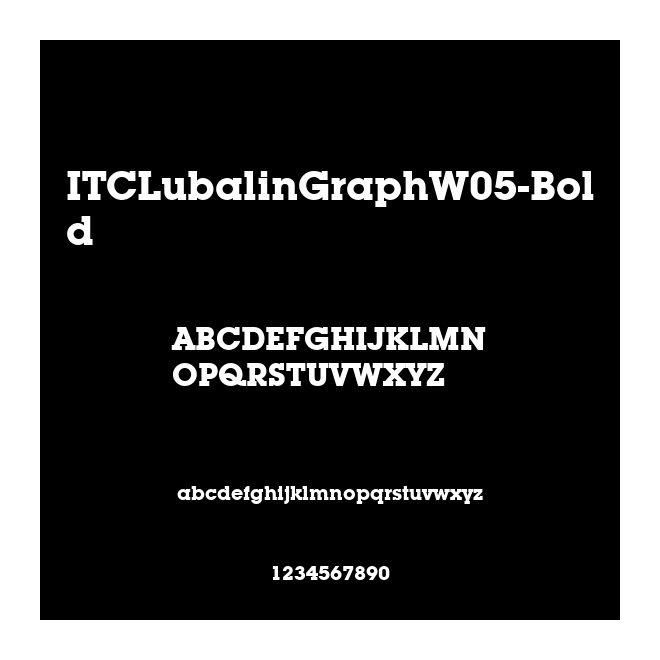 ITCLubalinGraphW05-Bold