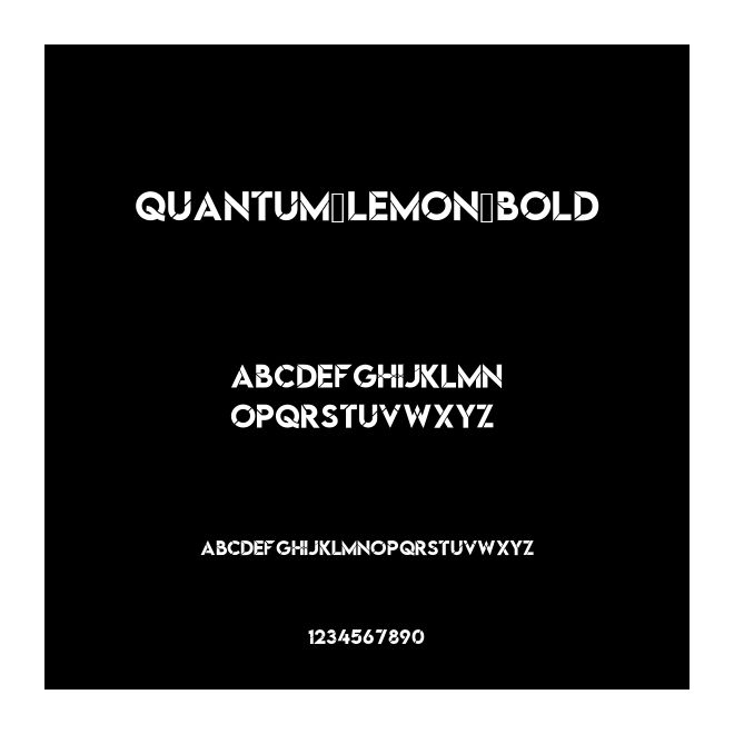 Quantum Lemon Bold
