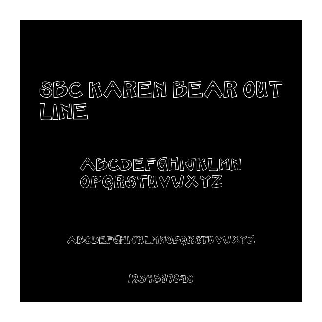 SBC Karen Bear Outline