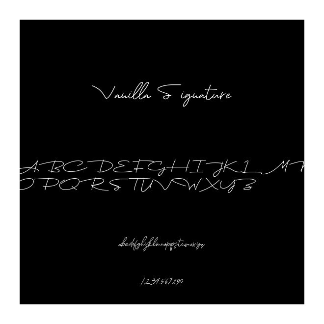 Vanilla Signature
