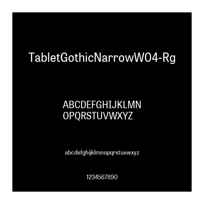 TabletGothicNarrowW04-Rg