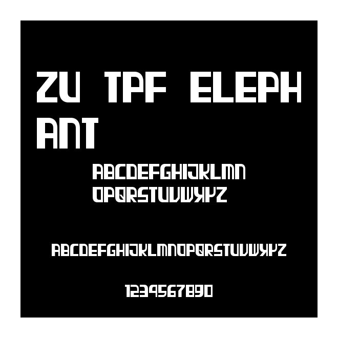 ZU TPF Elephant
