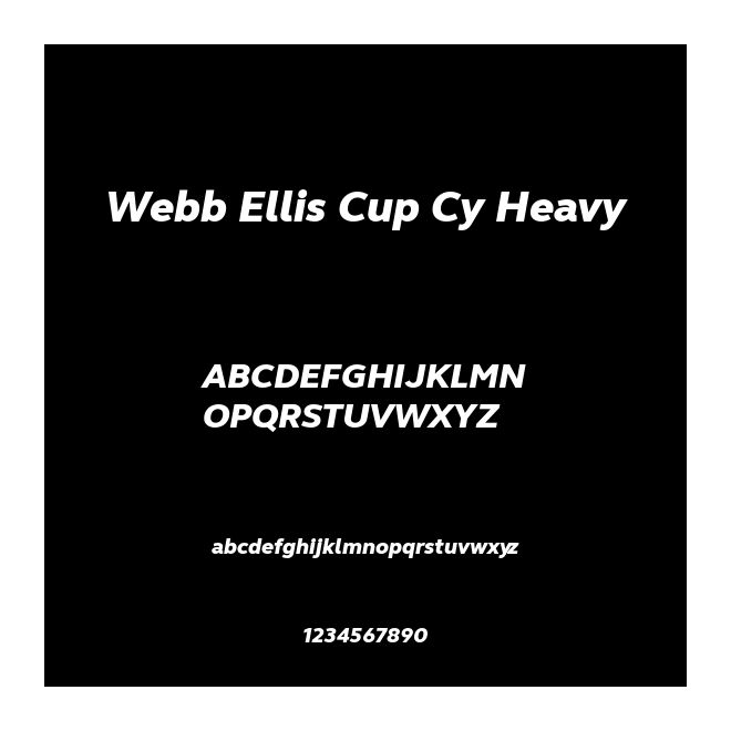 Webb Ellis Cup Cy Heavy
