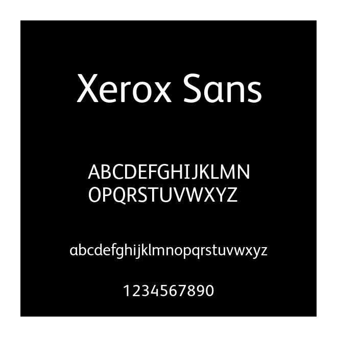 Xerox Sans