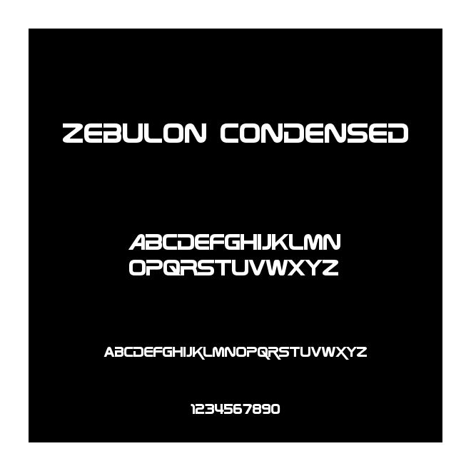 Zebulon Condensed