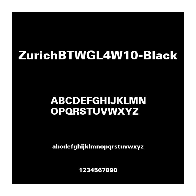 ZurichBTWGL4W10-Black