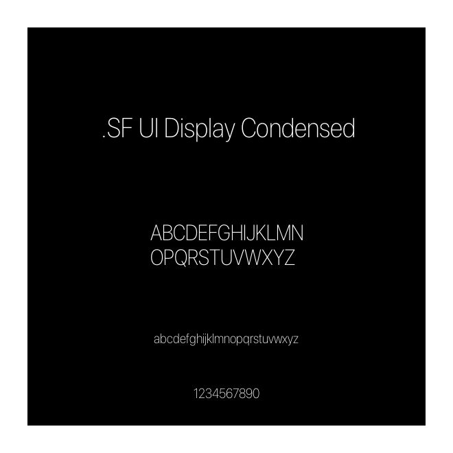 .SF UI Display Condensed