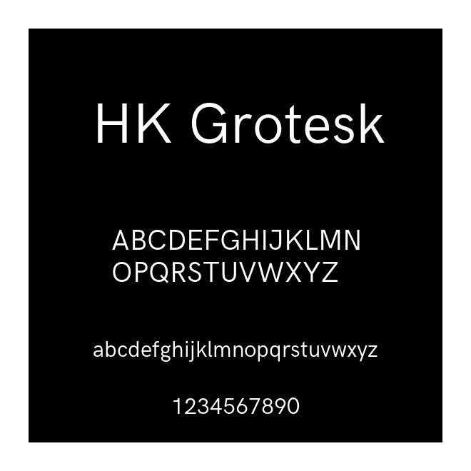 HK Grotesk