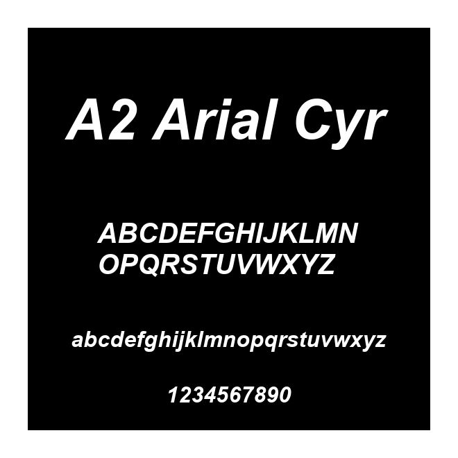 A2 Arial Cyr