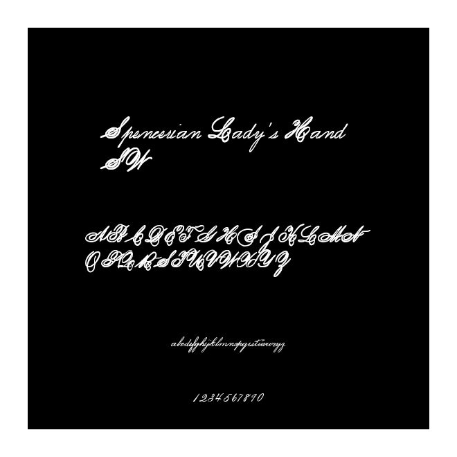 Spencerian Lady's Hand SW