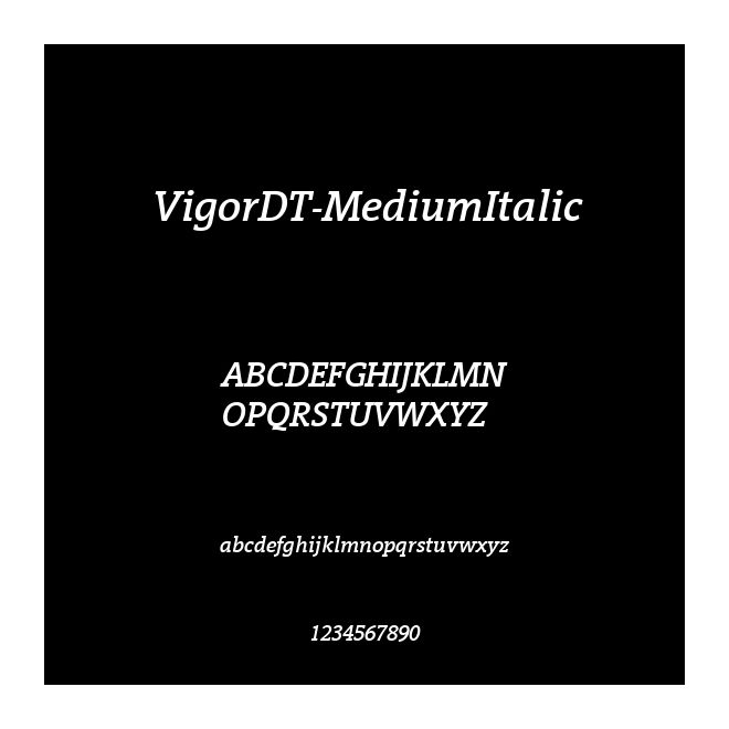 VigorDT-MediumItalic
