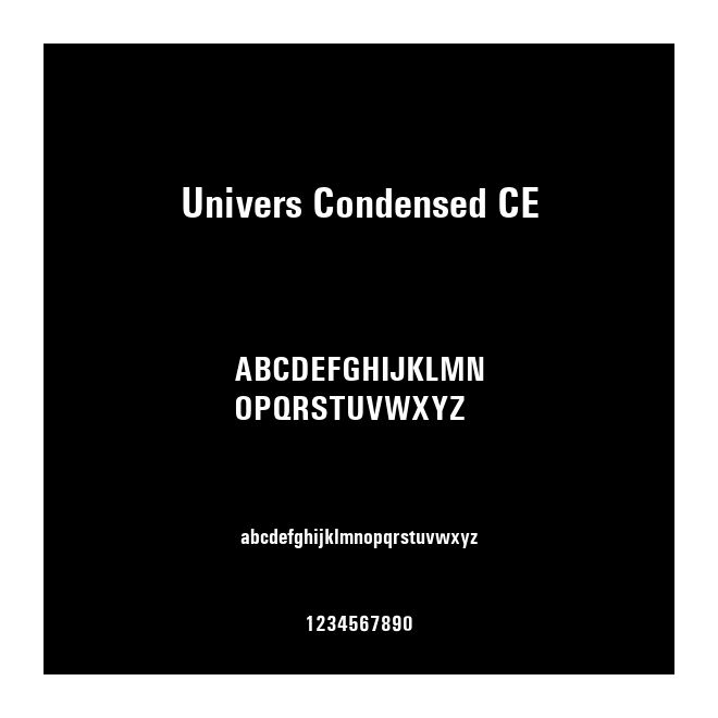 Univers Condensed CE
