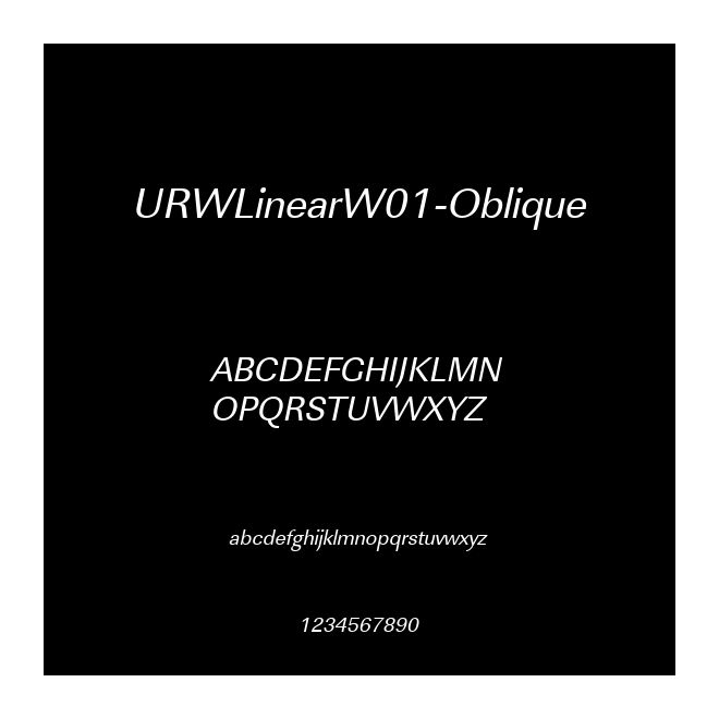 URWLinearW01-Oblique