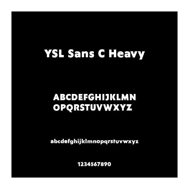 YSL Sans C Heavy