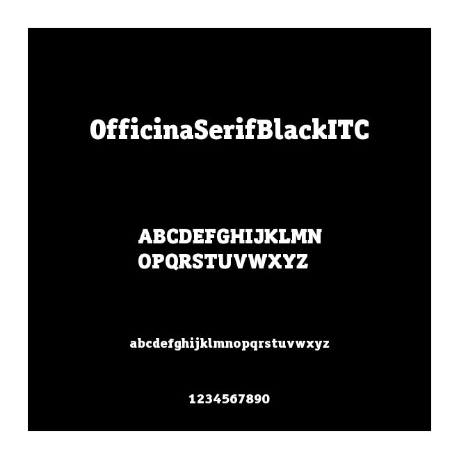 OfficinaSerifBlackITC