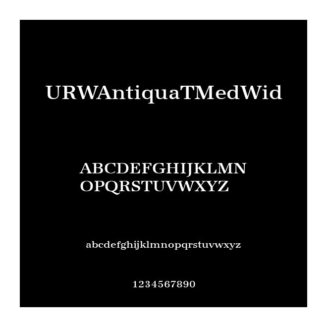 URWAntiquaTMedWid