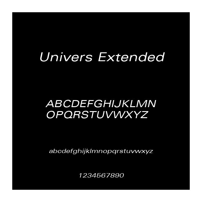 Univers Extended