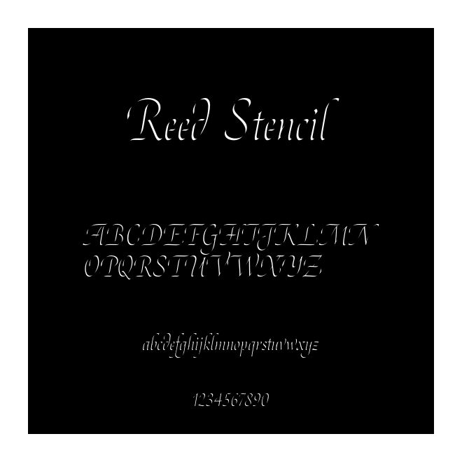 Reed Stencil