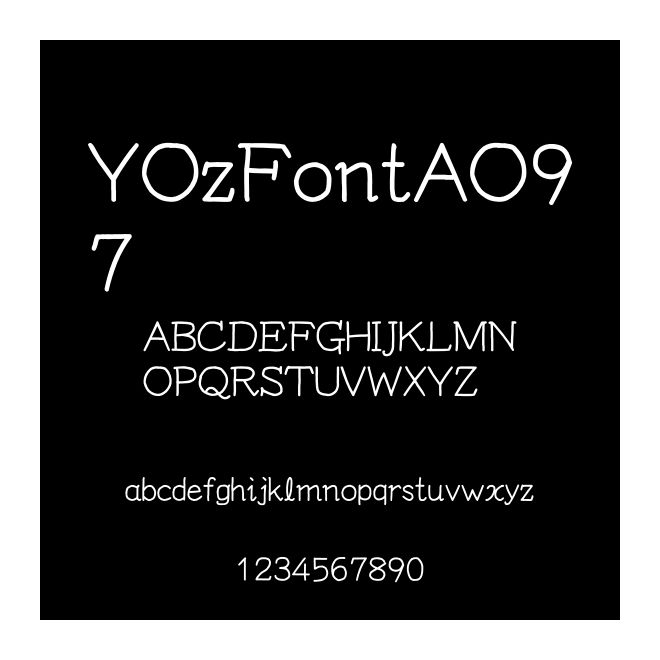 YOzFontAO97